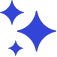 Blue sparkle icon