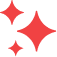 Red sparkle icon