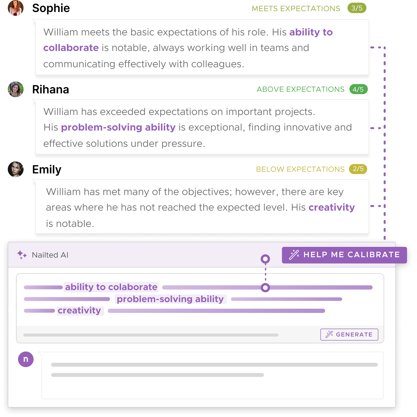 Calibration Assistant with Nailted IA