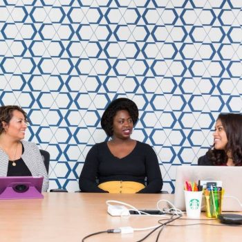 Three wome from diverse cultural backgrounds working together (1)