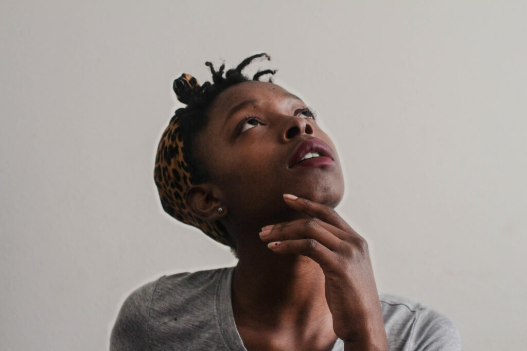 A person thinking about implementing an employee engagement software in her company