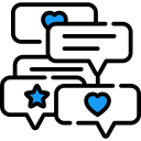 Icono feedback y comunicación